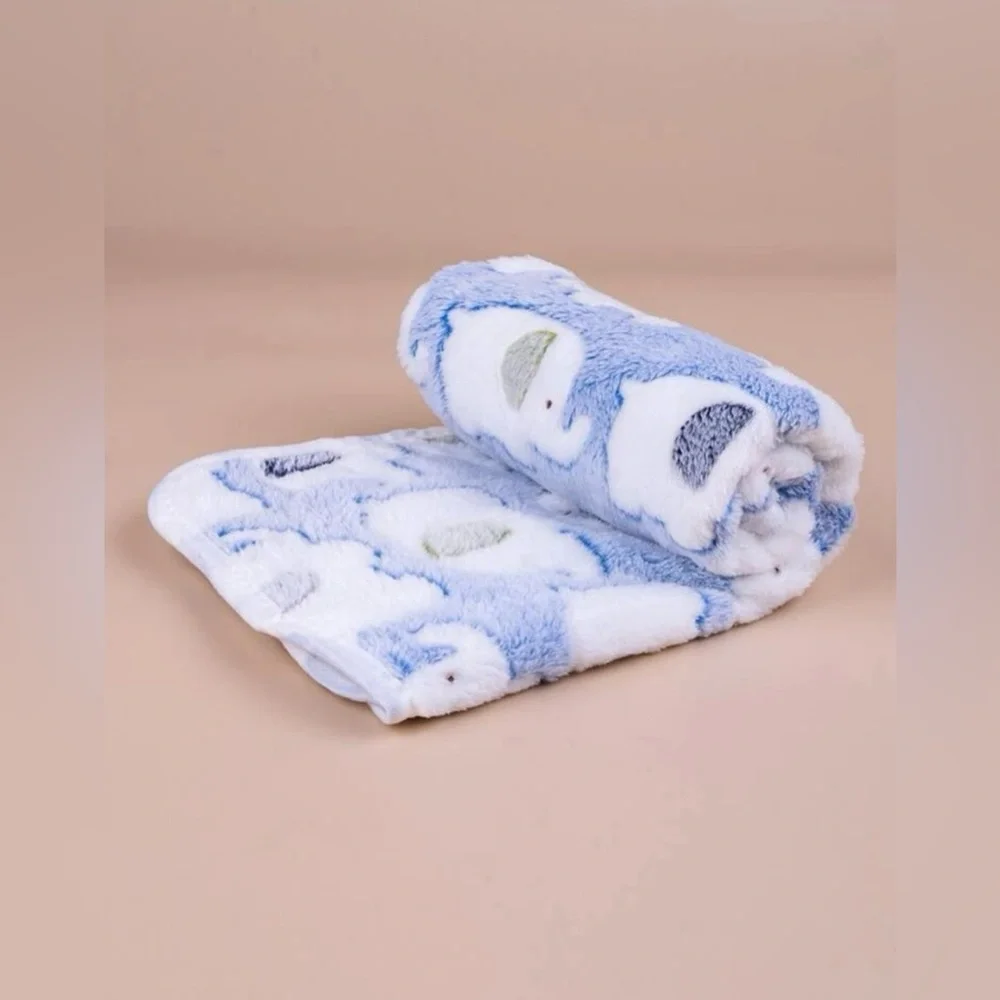 Elephant print pet blanket for cat and dog for all ages